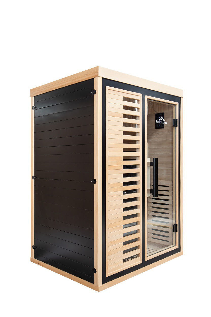 Peak Saunas Everest 2-Person Full Spectrum Infrared Sauna with XL Medical-Grade Red Light Therapy & Smart WiFi App Control - Concordia Style Boutique
