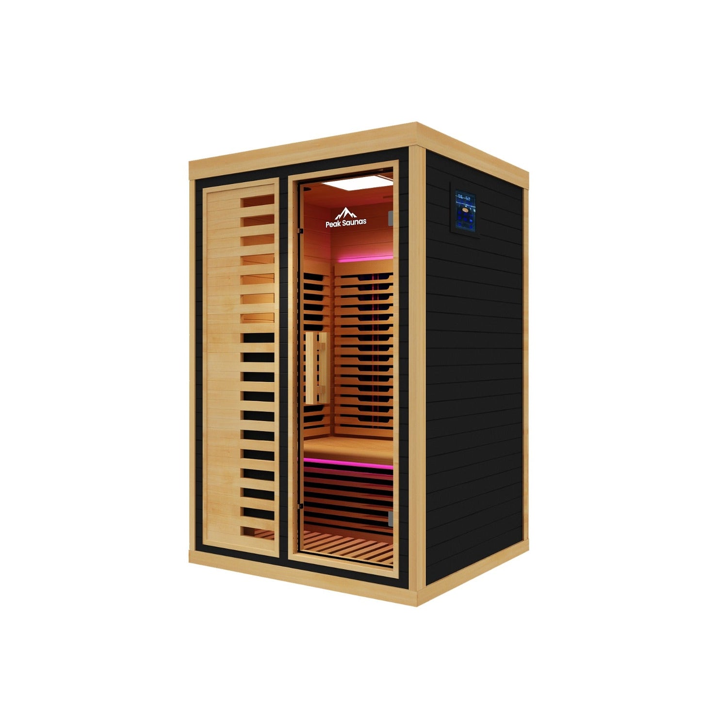 Peak Saunas Everest 2-Person Full Spectrum Infrared Sauna with XL Medical-Grade Red Light Therapy & Smart WiFi App Control - Concordia Style Boutique