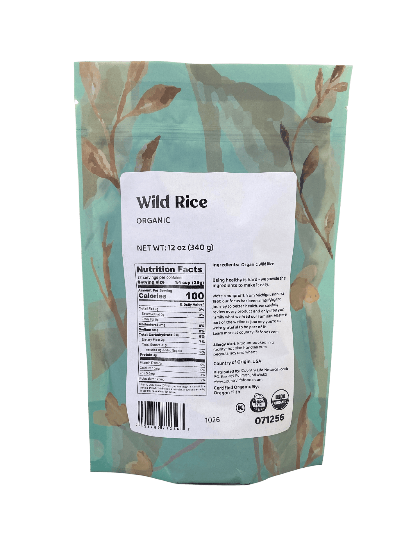Wild Rice, Organic - Concordia Style Boutique
