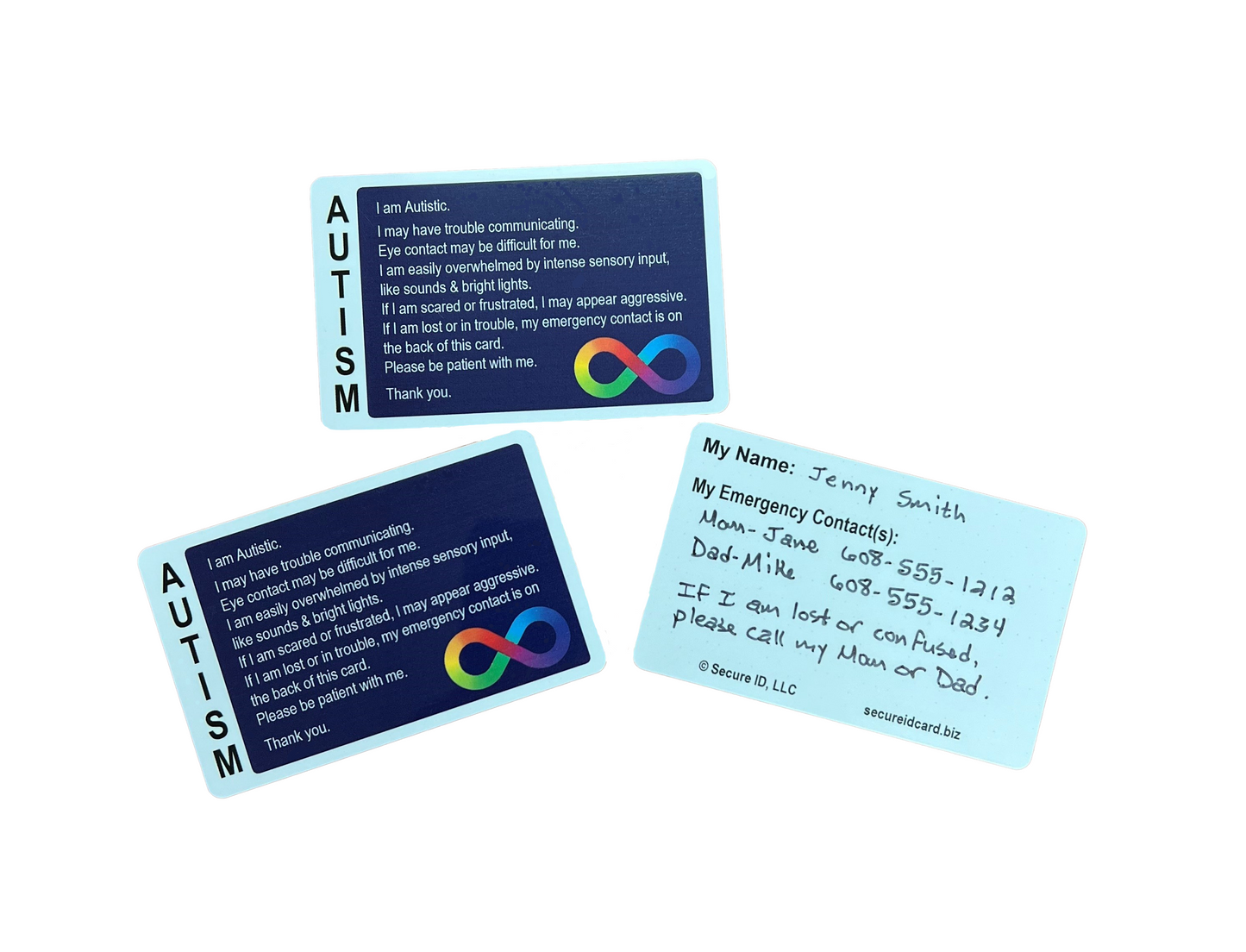 Write on Autism Awareness Card