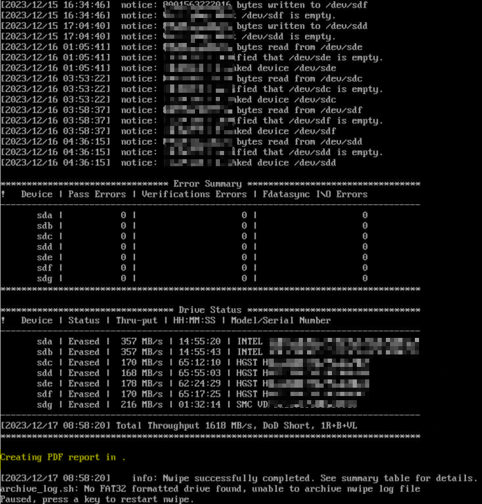HDD Hard Drive Eraser Bootable Live USB
