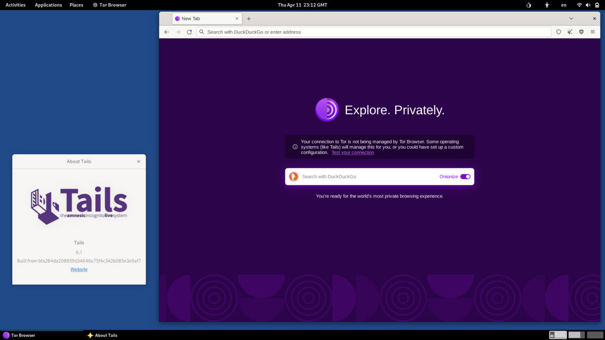 Linux Tails OS Bootable Live USB