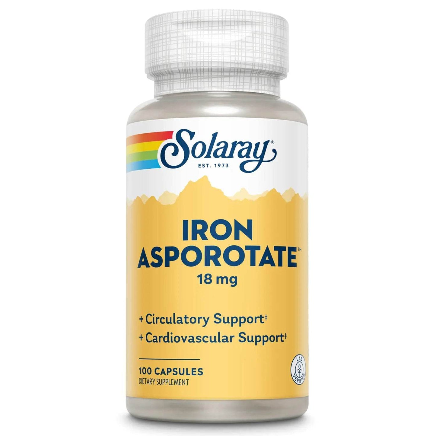 Iron Asporotate Capsules - 18 mg | 100 Count - Concordia Style Boutique