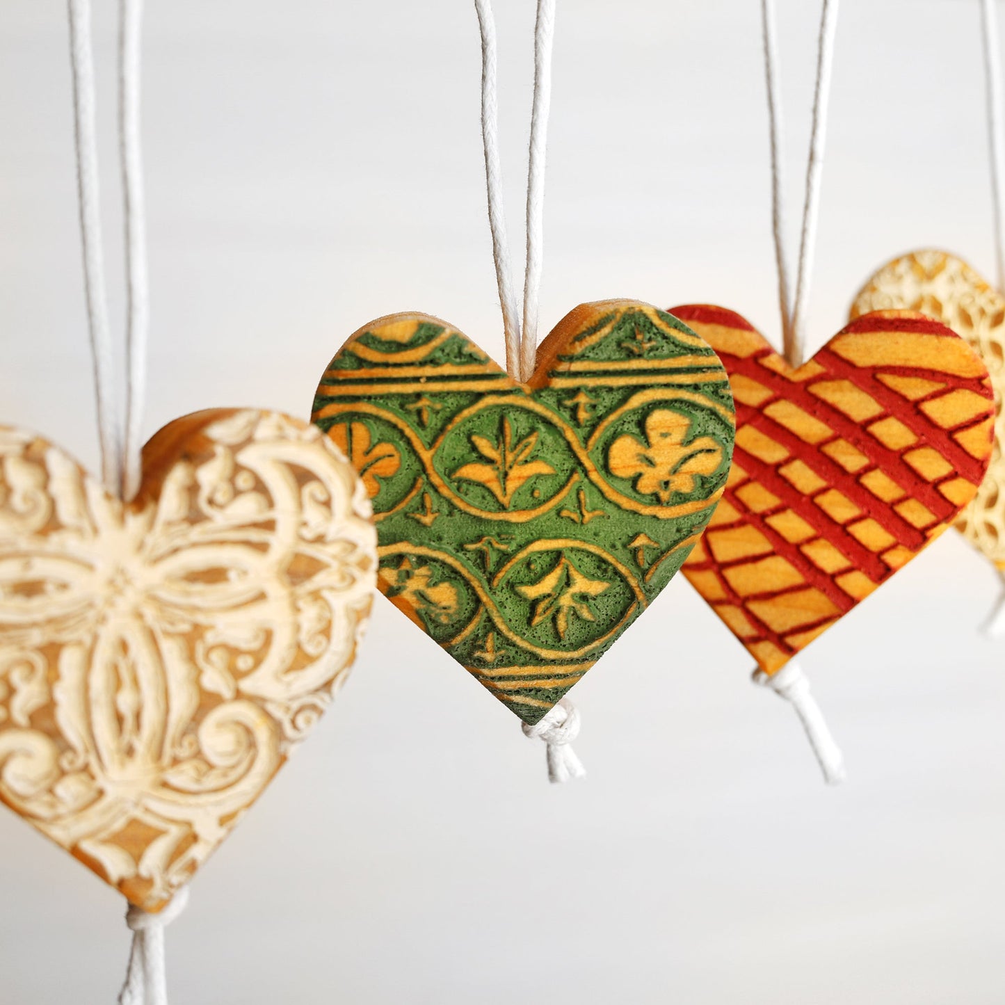 Engraved Heart Ornaments