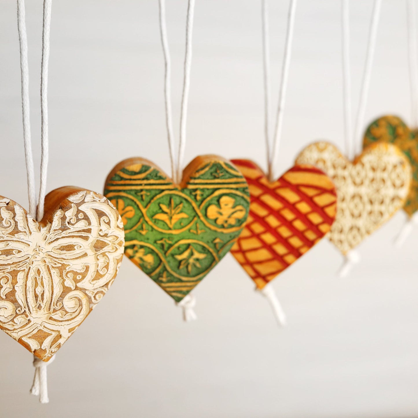 Engraved Heart Ornaments