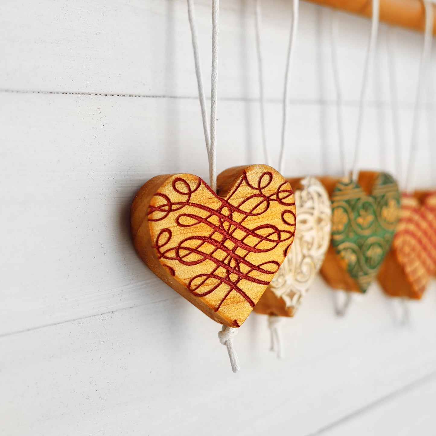 Engraved Heart Ornaments