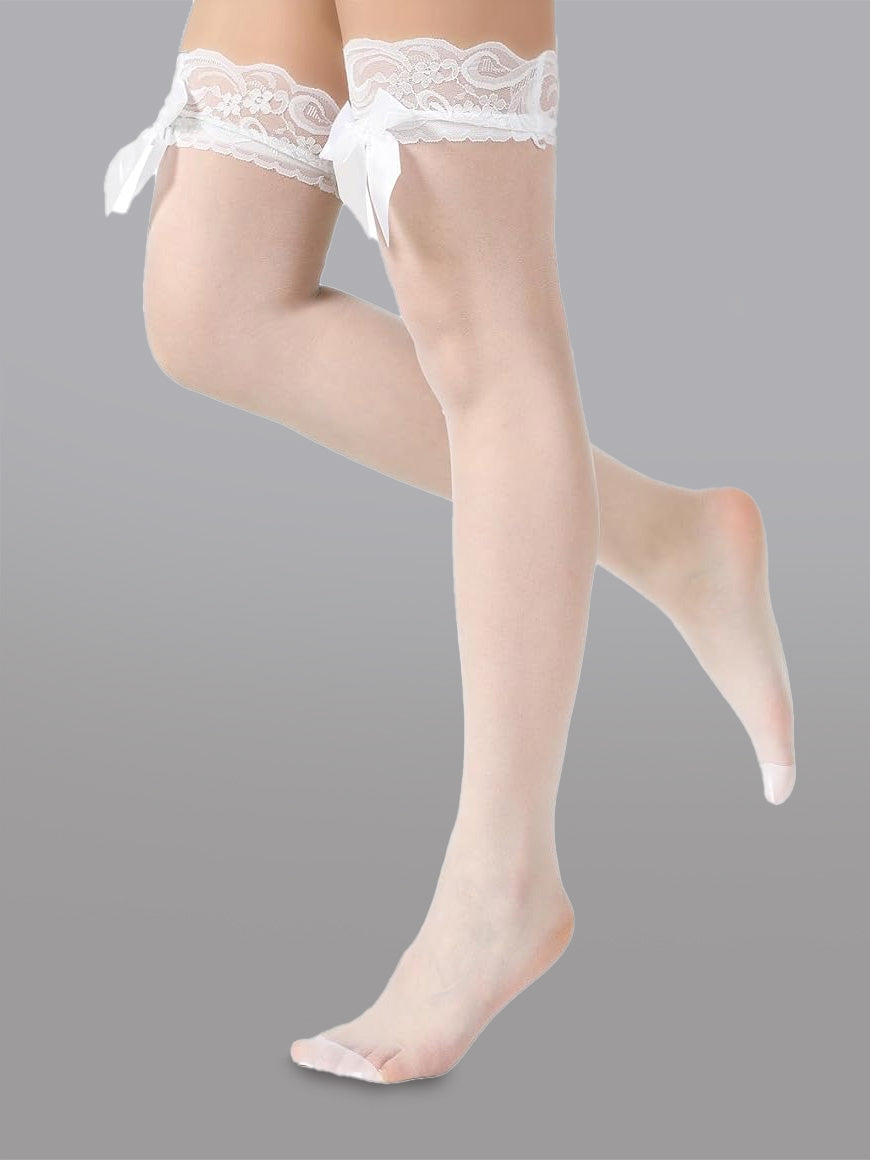 Butterfly Knot Thigh-High Stockings - Concordia Style Boutique