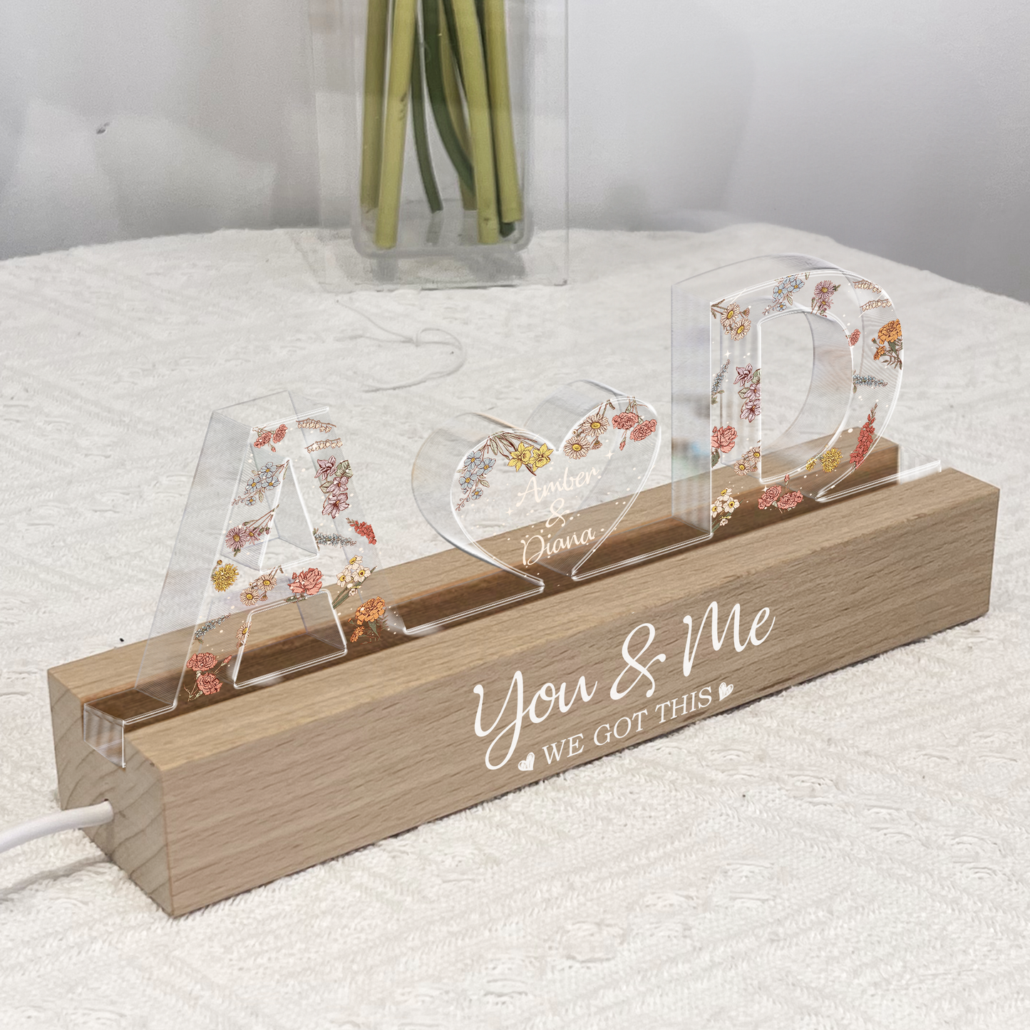 Personalized LED Night Light - "You & Me We Got This" - Personalized Gift - Premium LED Night Light from Concordia Style Boutique - Just $33.12! Shop now at Concordia Style Boutique