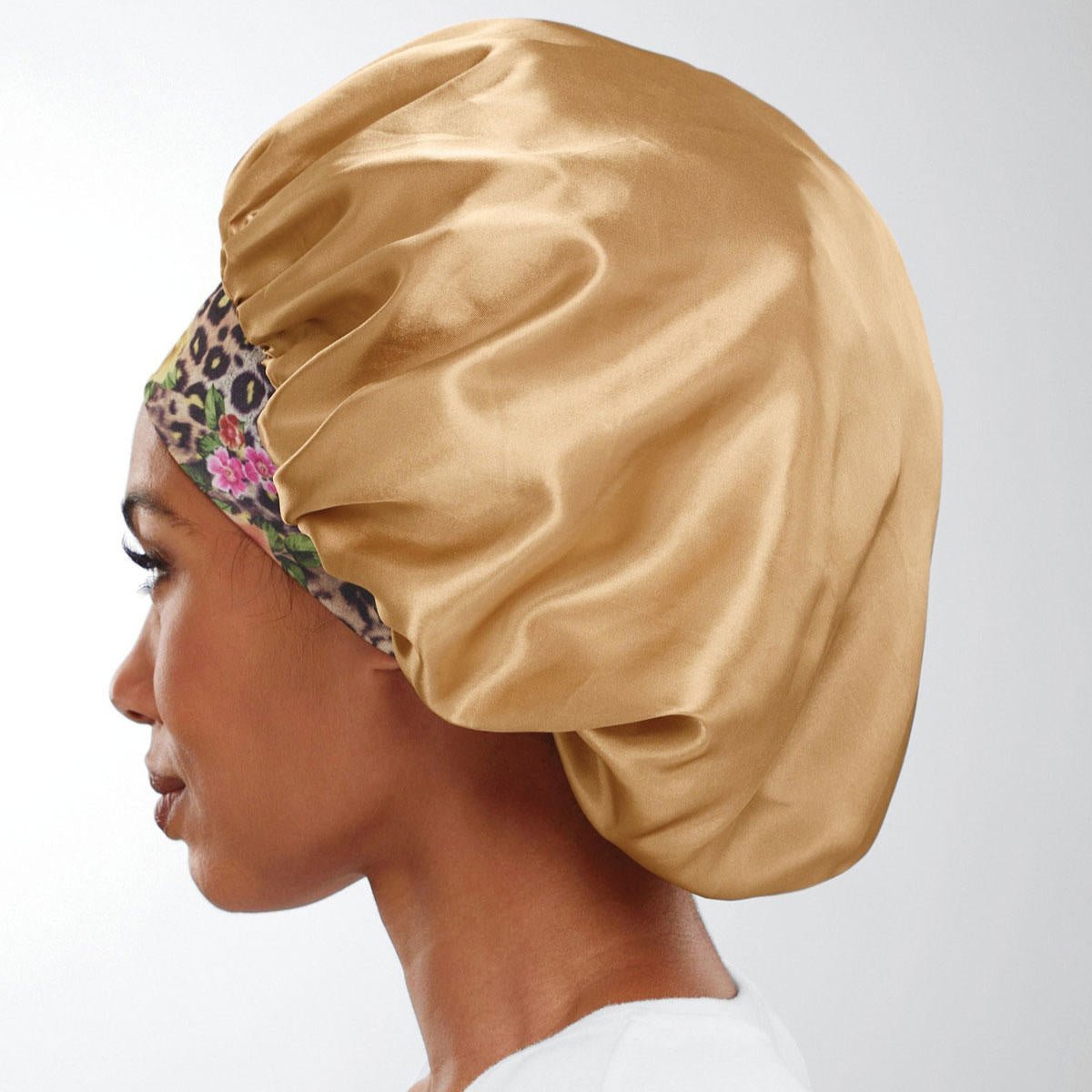 Printed Satin Sleep Bonnet