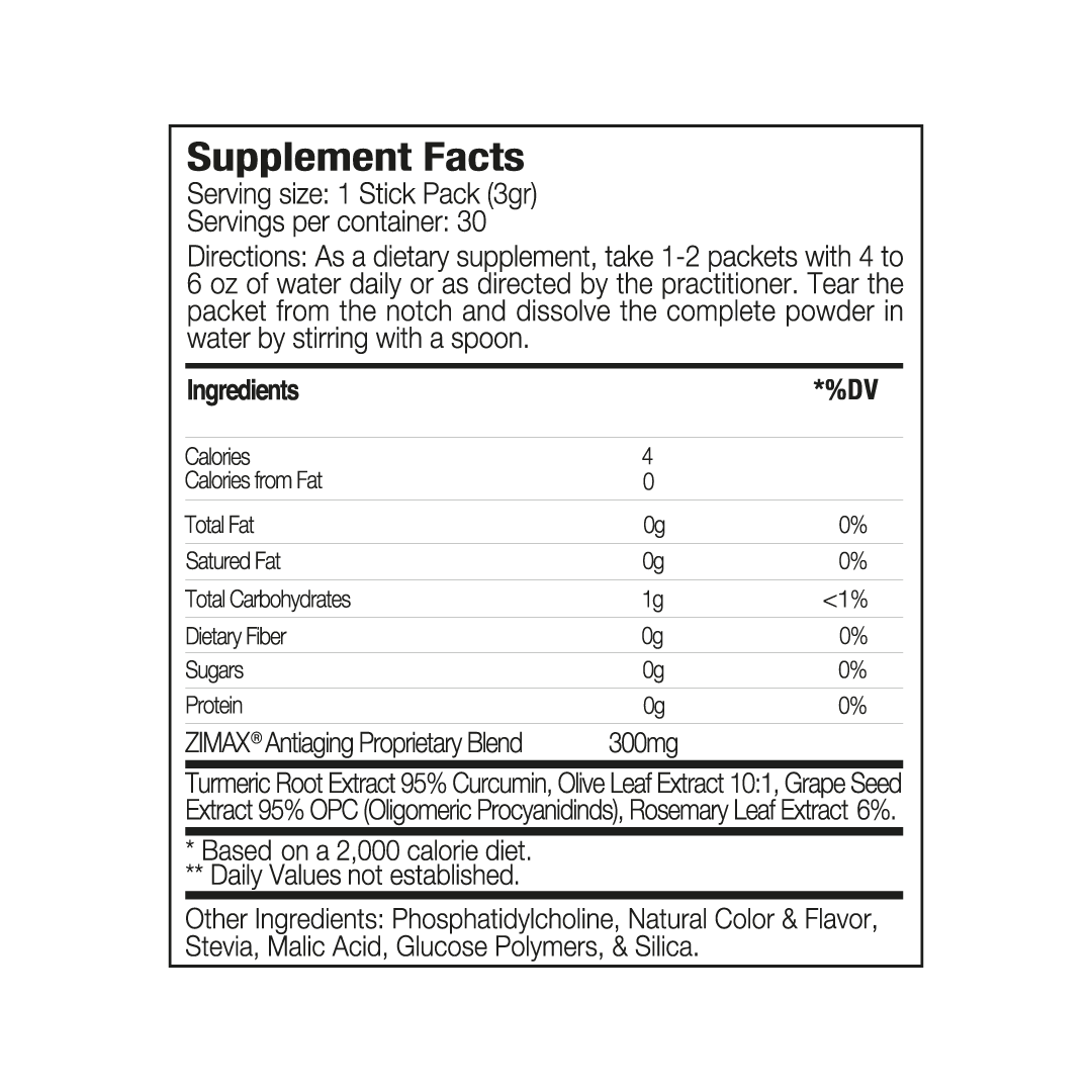 ZIMAX® Antioxidant and Anti-inflammatory (2-PACK 60 DAY-SUPPLY) Sachets - Premium ZIMAX KIT from Paleolf.us - Just $143.54! Shop now at Concordia Style Boutique