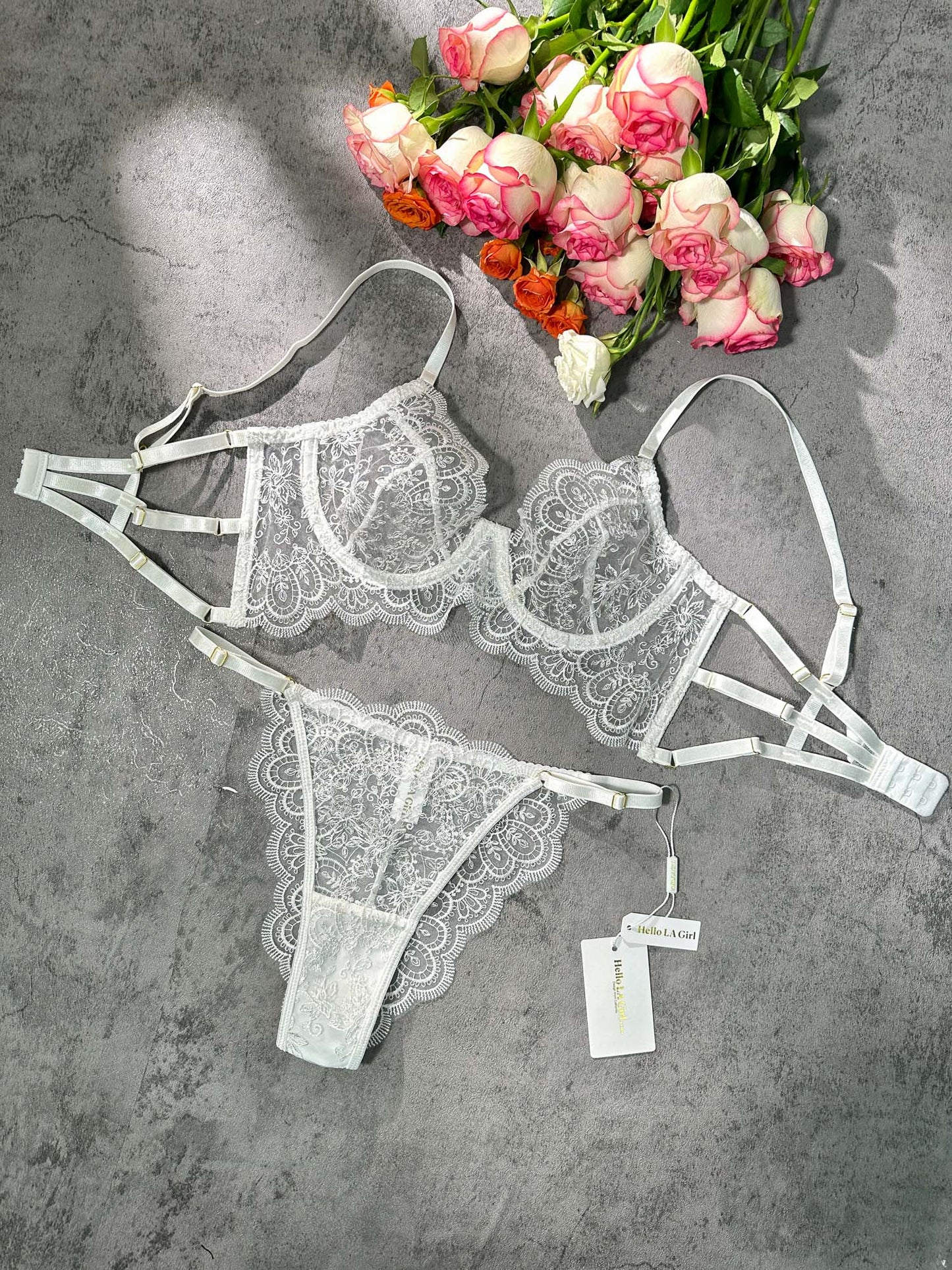 White Exquisite Lace Lingerie Set - Concordia Style Boutique