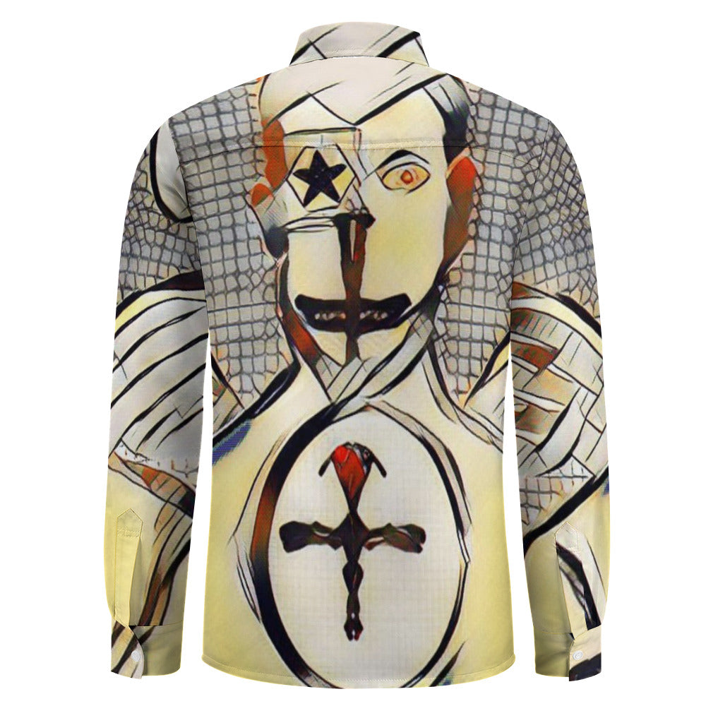 Casual One Pocket Long Sleeve Shirt - "Balance" - Premium shirt from Concordia Style Boutique - Just $31.64! Shop now at Concordia Style Boutique