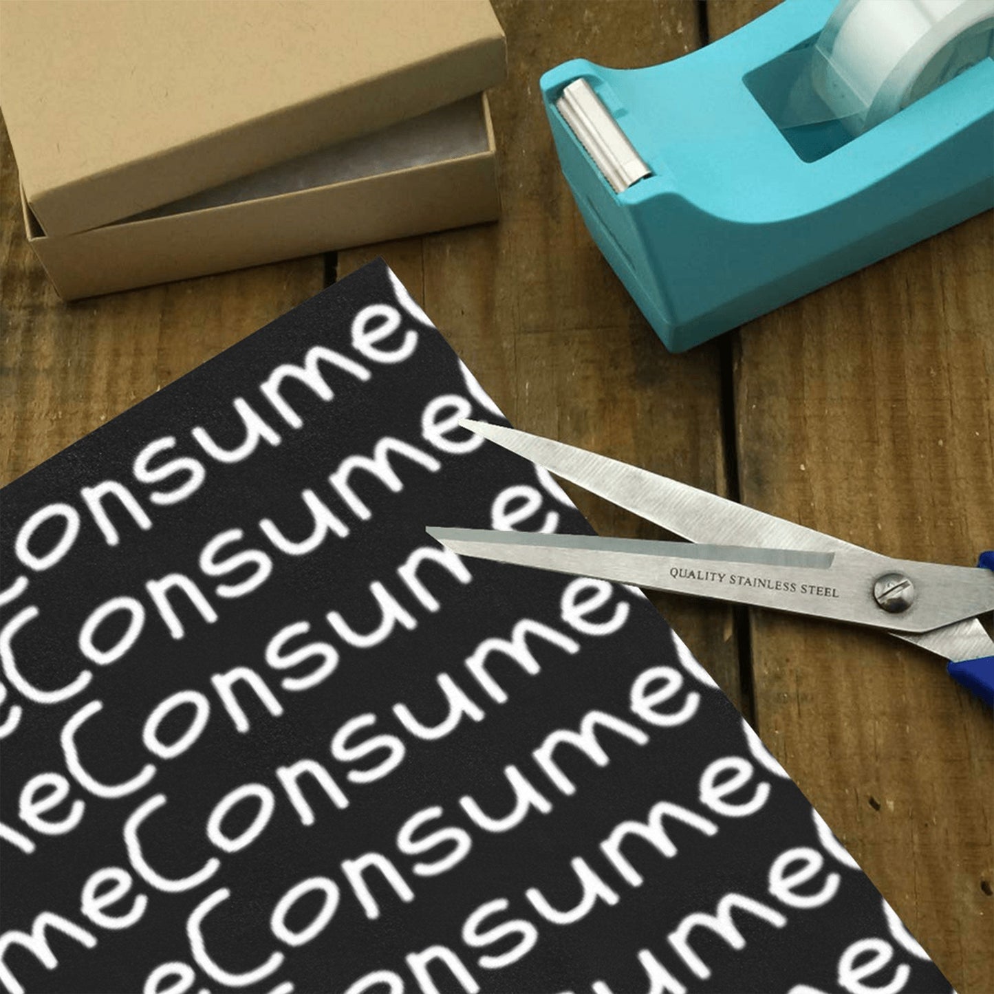 "Consume" - Wrapping Paper - Gift Wrapping Paper 58"x 23" (1 Roll) - Premium Gift Wrapping Paper 58"x 23" (1 Roll) from Concordia Style Boutique - Just $23.91! Shop now at Concordia Style Boutique