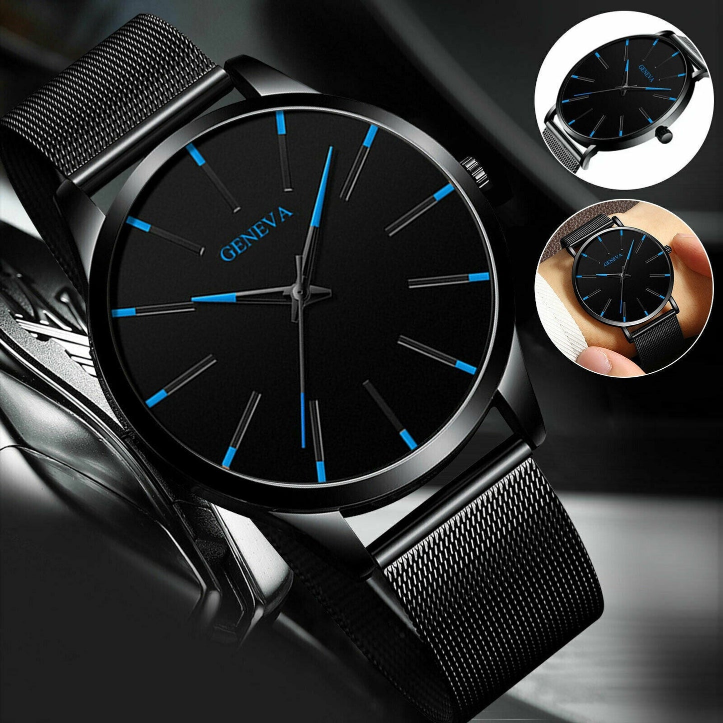 Luxury Men's Quartz Watch Stainless Steel Analog Ultra Thin Waterproof Business - Premium watch from erDouckan - Just $33.89! Shop now at Concordia Style Boutique