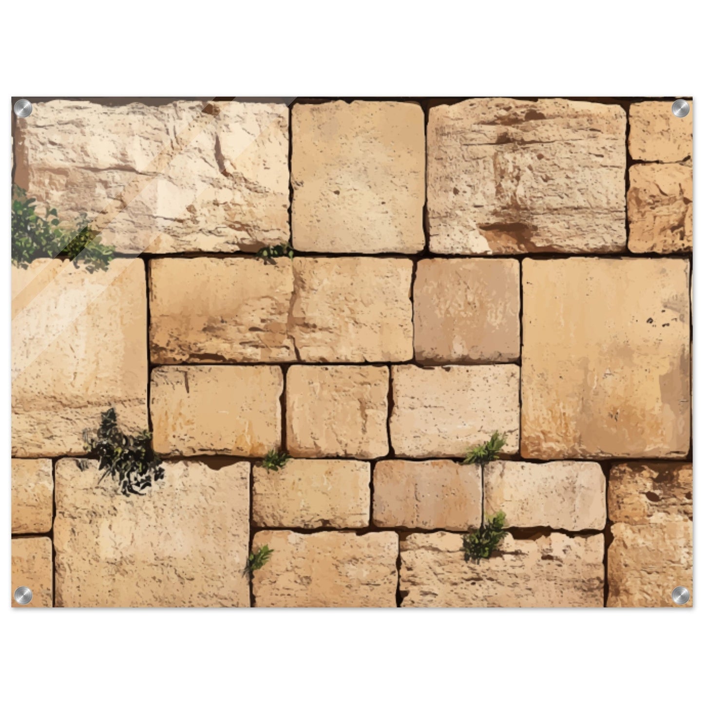 The Western Wall Brick Acrylic Print (Modern)