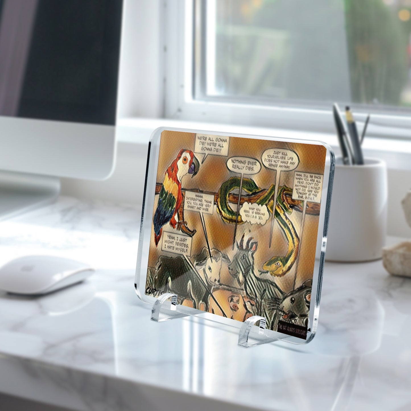 Acrylic Plaque with Stand - "Our Gang II" - Premium Acrylics from Concordia Style Boutique - Just $12.75! Shop now at Concordia Style Boutique