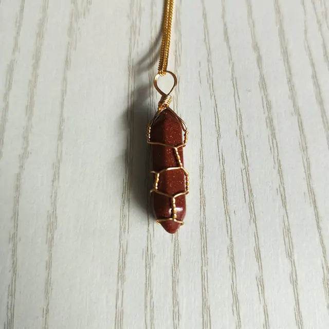 Natural Stone Pendant Necklace - Concordia Style Boutique