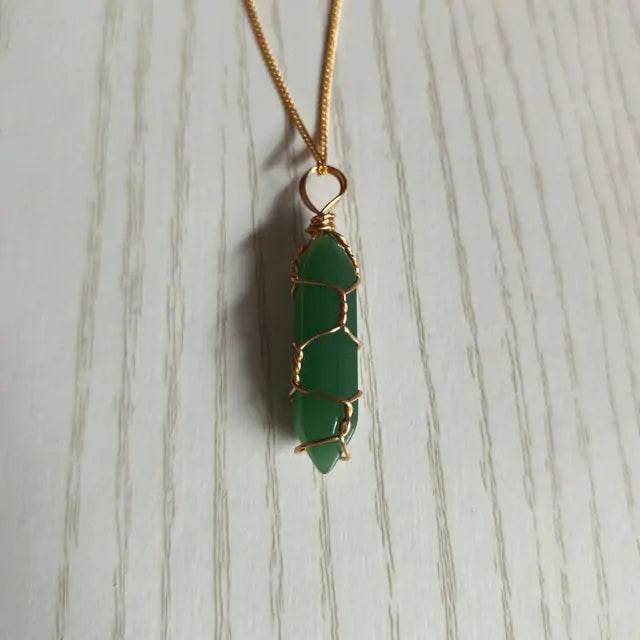 Natural Stone Pendant Necklace - Concordia Style Boutique