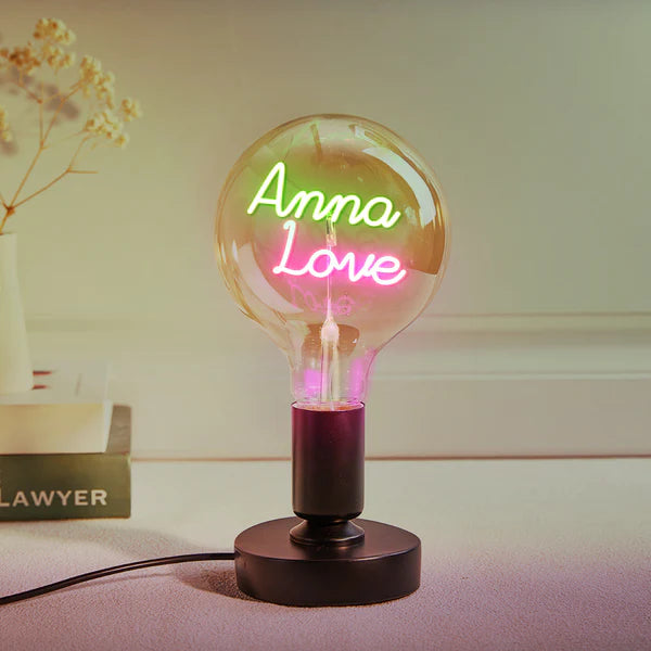 Personalized Custom Vintage Edison Led Filament Modeling Lamp with Custom Text - Soft Light Bulbs- Decorative Colorful Lights Led - Personalized Gift - Premium Lamp from Concordia Style Boutique - Just $25.20! Shop now at Concordia Style Boutique
