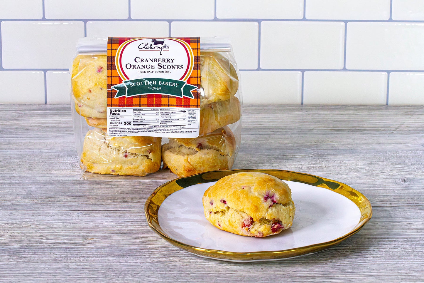 Ackroyd's Scones: Cranberry Orange (6 Pack) - Concordia Style Boutique
