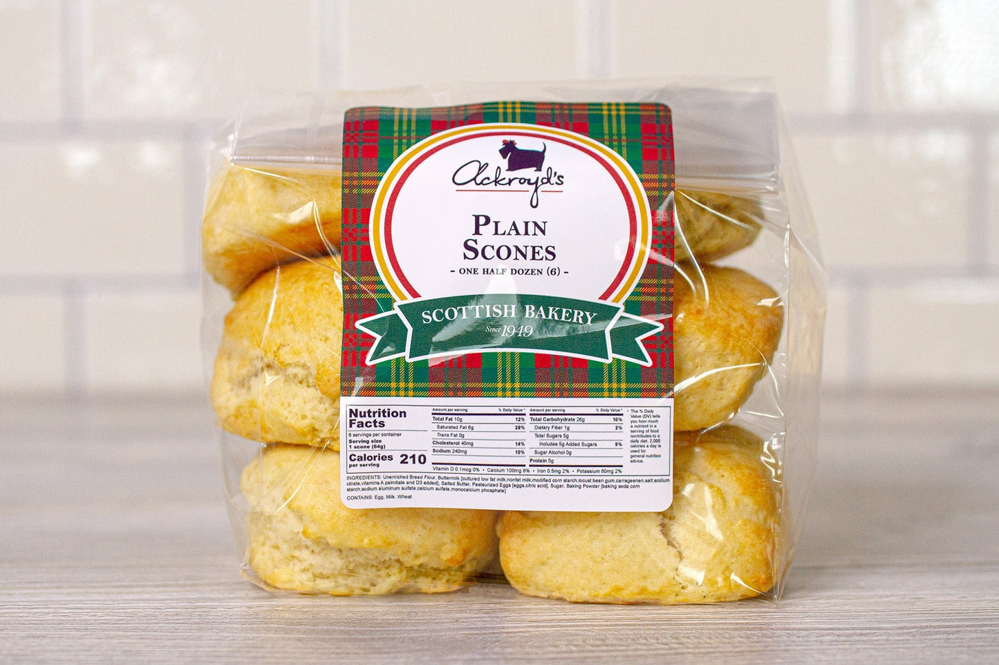 Ackroyd's Scones: Plain (6 Pack) - Concordia Style Boutique