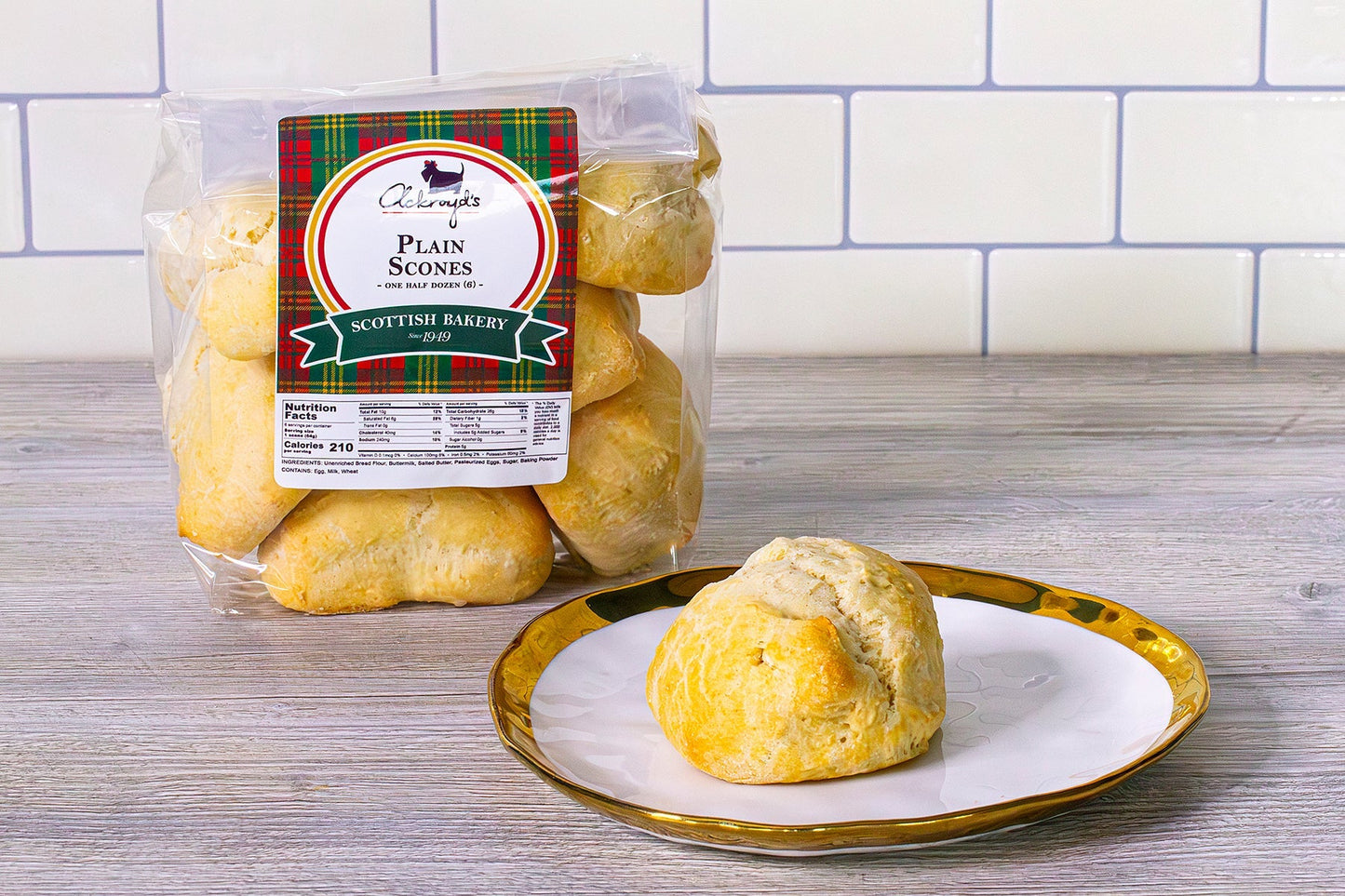Ackroyd's Scones: Plain (6 Pack) - Concordia Style Boutique