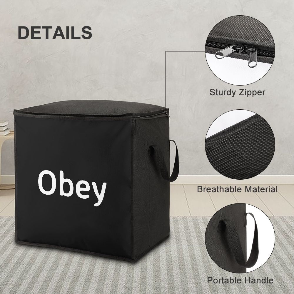 Quilts Storage Bag with Zipper - Obey - Concordia Style Boutique