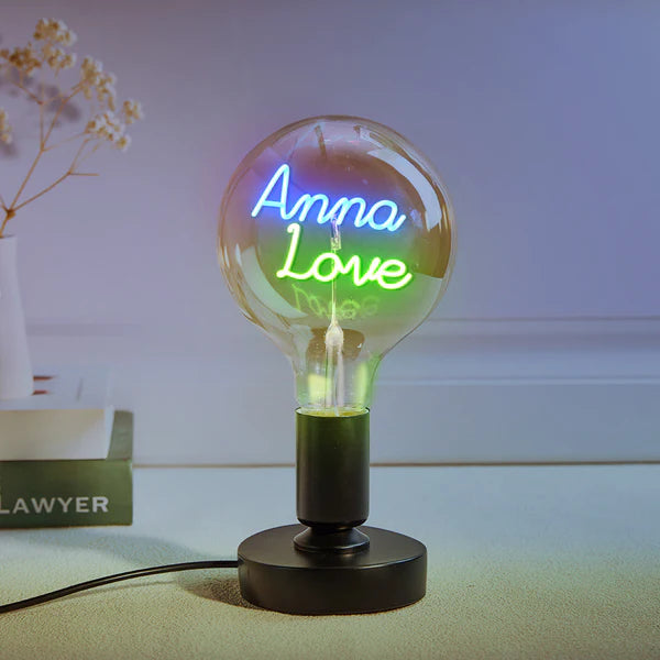 Personalized Custom Vintage Edison Led Filament Modeling Lamp with Custom Text - Soft Light Bulbs- Decorative Colorful Lights Led - Personalized Gift - Premium Lamp from Concordia Style Boutique - Just $25.20! Shop now at Concordia Style Boutique