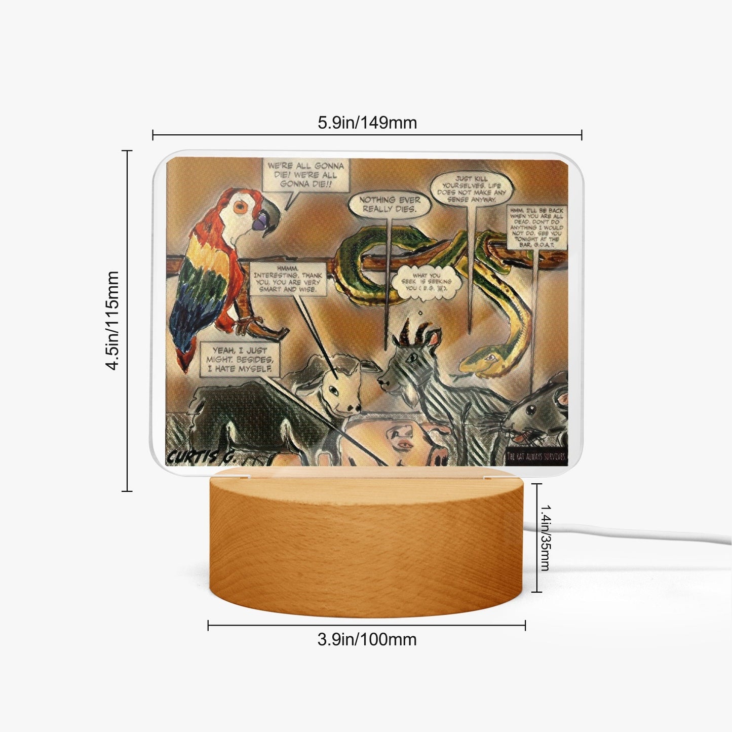 Acrylic Plaque with Stand - "Our Gang II" - Premium Acrylics from Concordia Style Boutique - Just $12.75! Shop now at Concordia Style Boutique