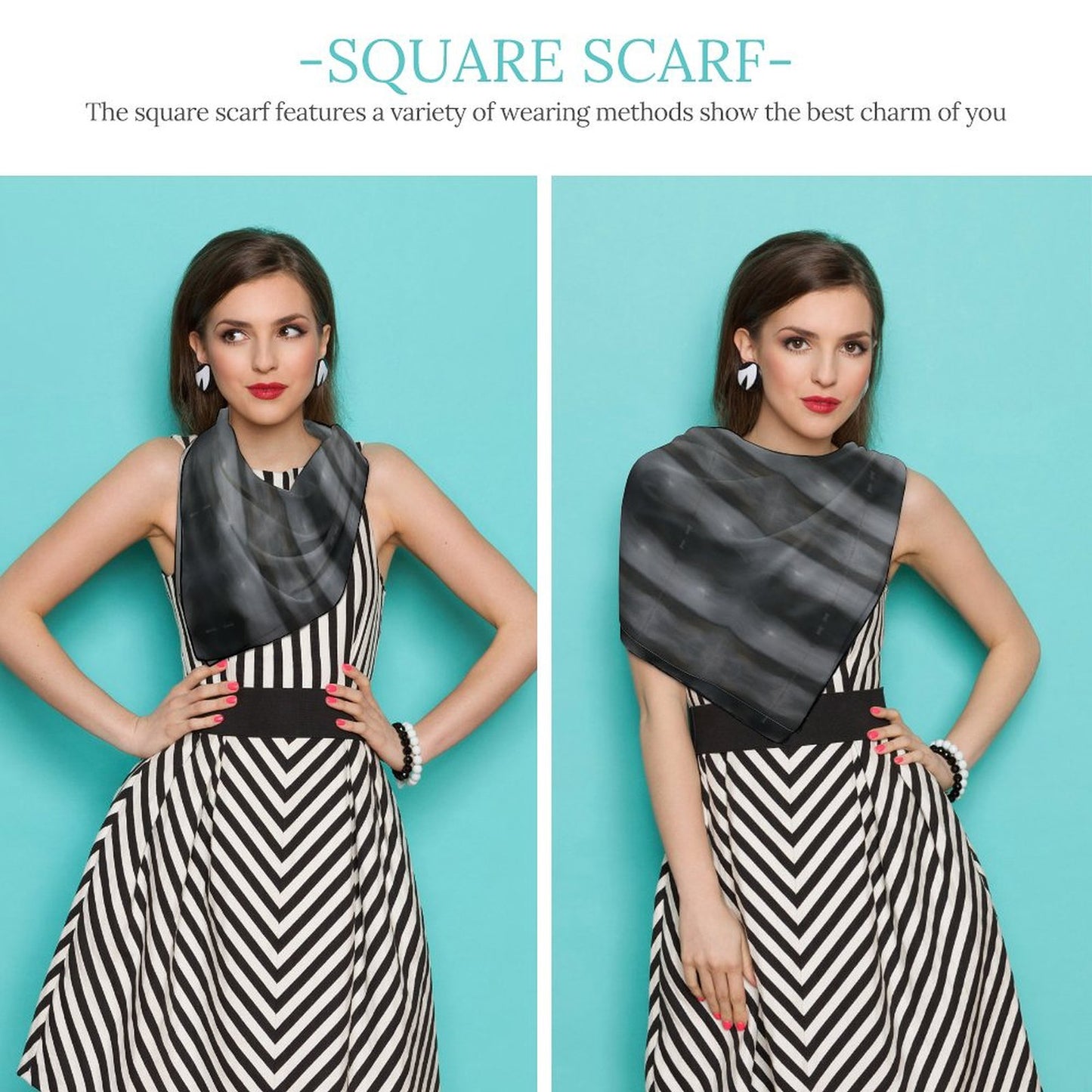 Silk Scarf - "The Alien" Custom Scarf - Premium Scarf from Concordia Style Boutique - Just $22.89! Shop now at Concordia Style Boutique