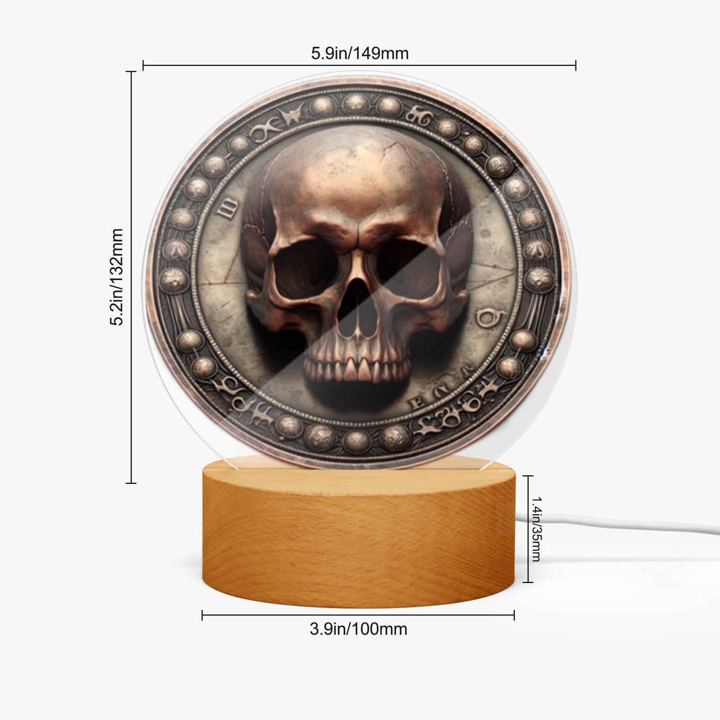Acrylic Plaque with Stand - "Memento Mori" - Premium Acrylic Plaque from JetPrint Fulfillment - Just $12.75! Shop now at Concordia Style Boutique