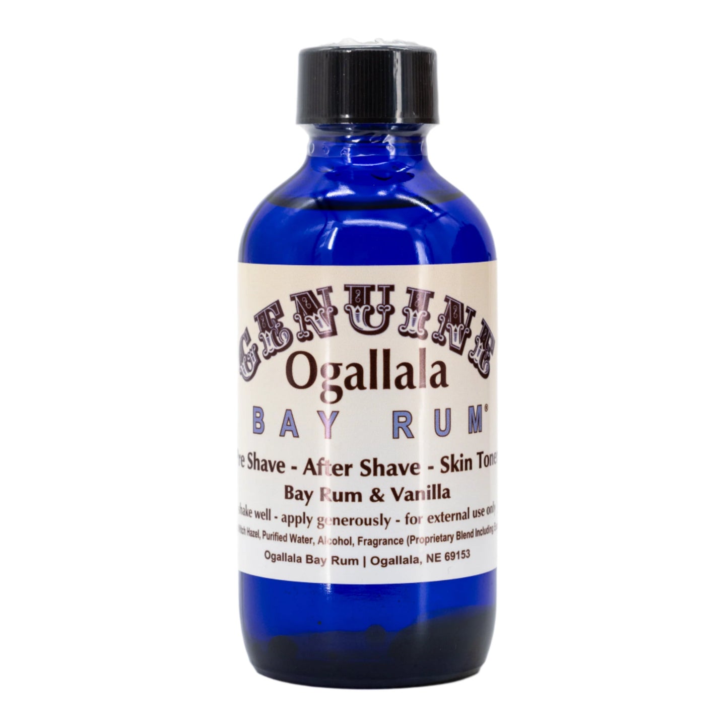 Bay Rum with Vanilla Scented Aftershave | Multiple Sizes | Ogallala Bay Rum - Concordia Style Boutique
