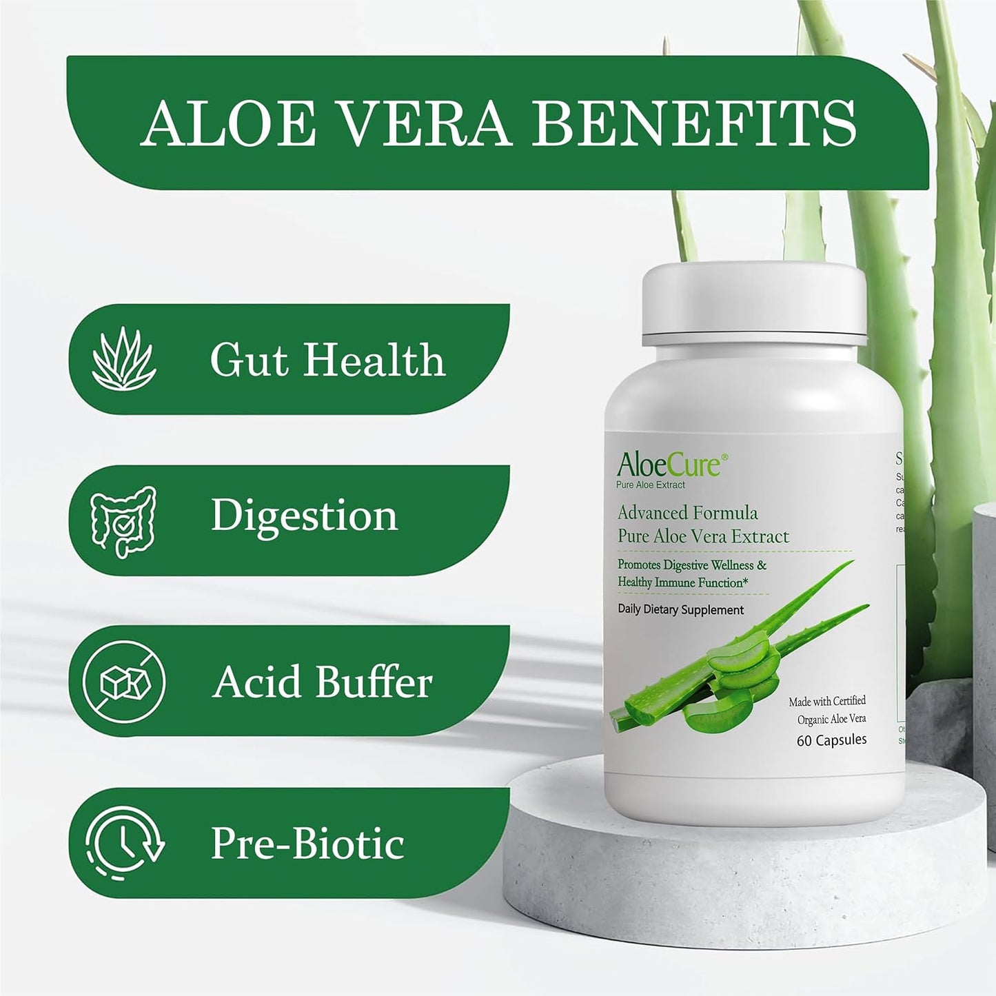AloeCure Advanced Formula Aloe Capsules - Concordia Style Boutique
