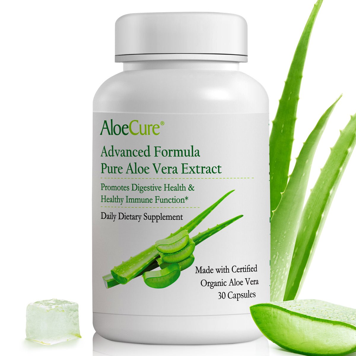 AloeCure Advanced Formula Capsules - 30 caps - Travel Size - Concordia Style Boutique