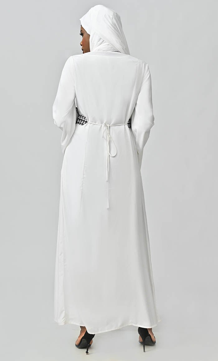 Amira Moroccan Style Abaya With Hand Embroidery