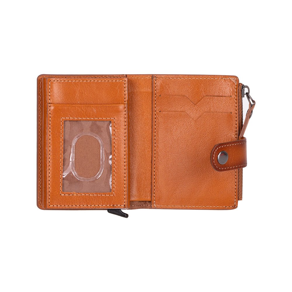 Andalusia Genuine Leather Pop-Up Cardholder with RFID Protection - Concordia Style Boutique