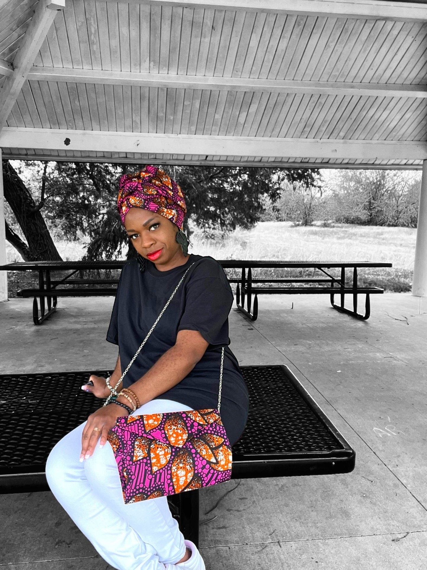 Ankara Purse and Head Wrap