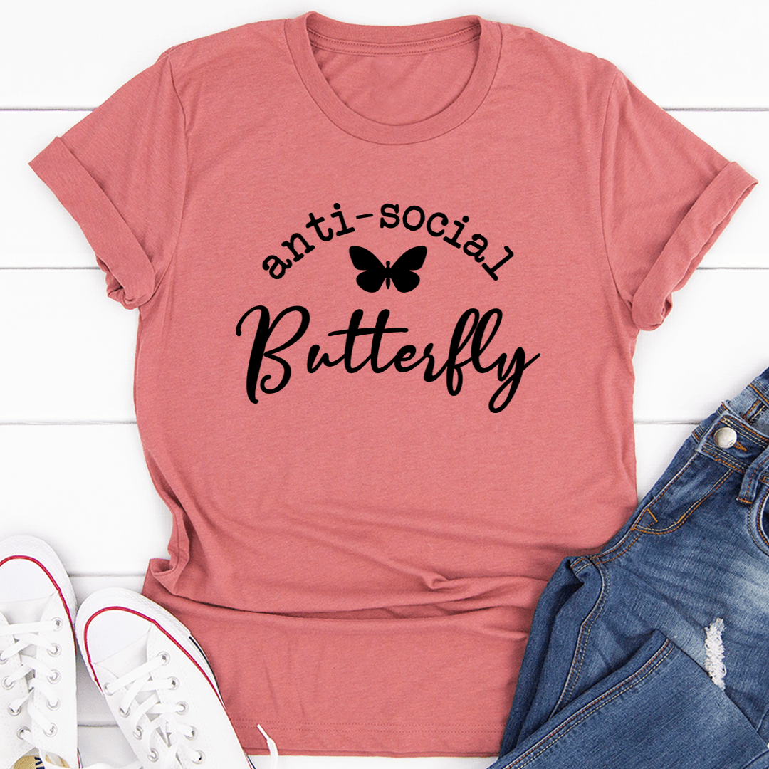 Anti Social Butterfly Tee - Concordia Style Boutique