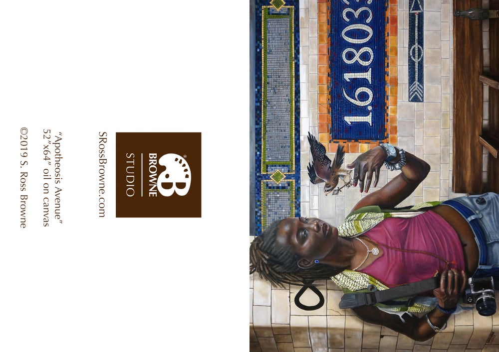 'APOTHEOSIS AVENUE' S. Ross Browne Greeting Card: 5x7 Frame Ready