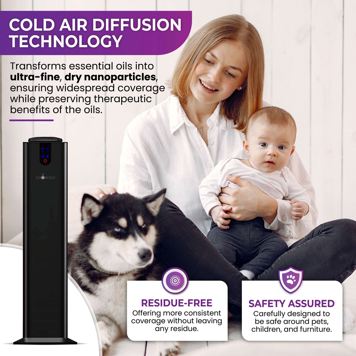 ARO TOWER - Smart Scent Diffuser for Home, Office & SPA Up To 3,000 Sqft. (Open Areas) - Concordia Style Boutique