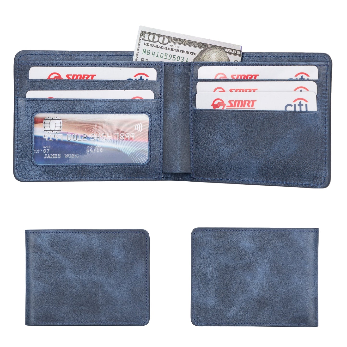 Arvada Handmade Bifold Leather Men Wallet - Concordia Style Boutique