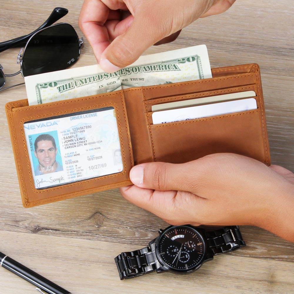 Money Is Your God - Graphic Leather Wallet - Concordia Style Boutique