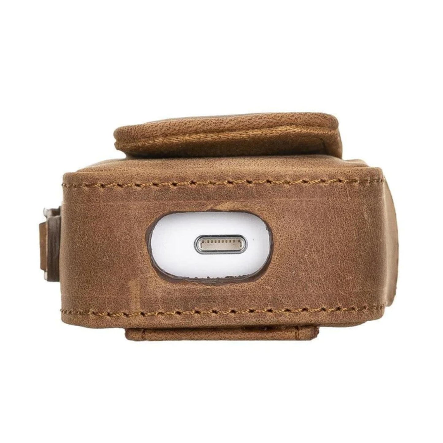 Aurora Luxury Leather AirPods Case with Attached Wrist Strap - Concordia Style Boutique