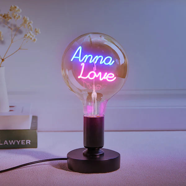 Personalized Custom Vintage Edison Led Filament Modeling Lamp with Custom Text - Soft Light Bulbs- Decorative Colorful Lights Led - Personalized Gift - Premium Lamp from Concordia Style Boutique - Just $25.20! Shop now at Concordia Style Boutique
