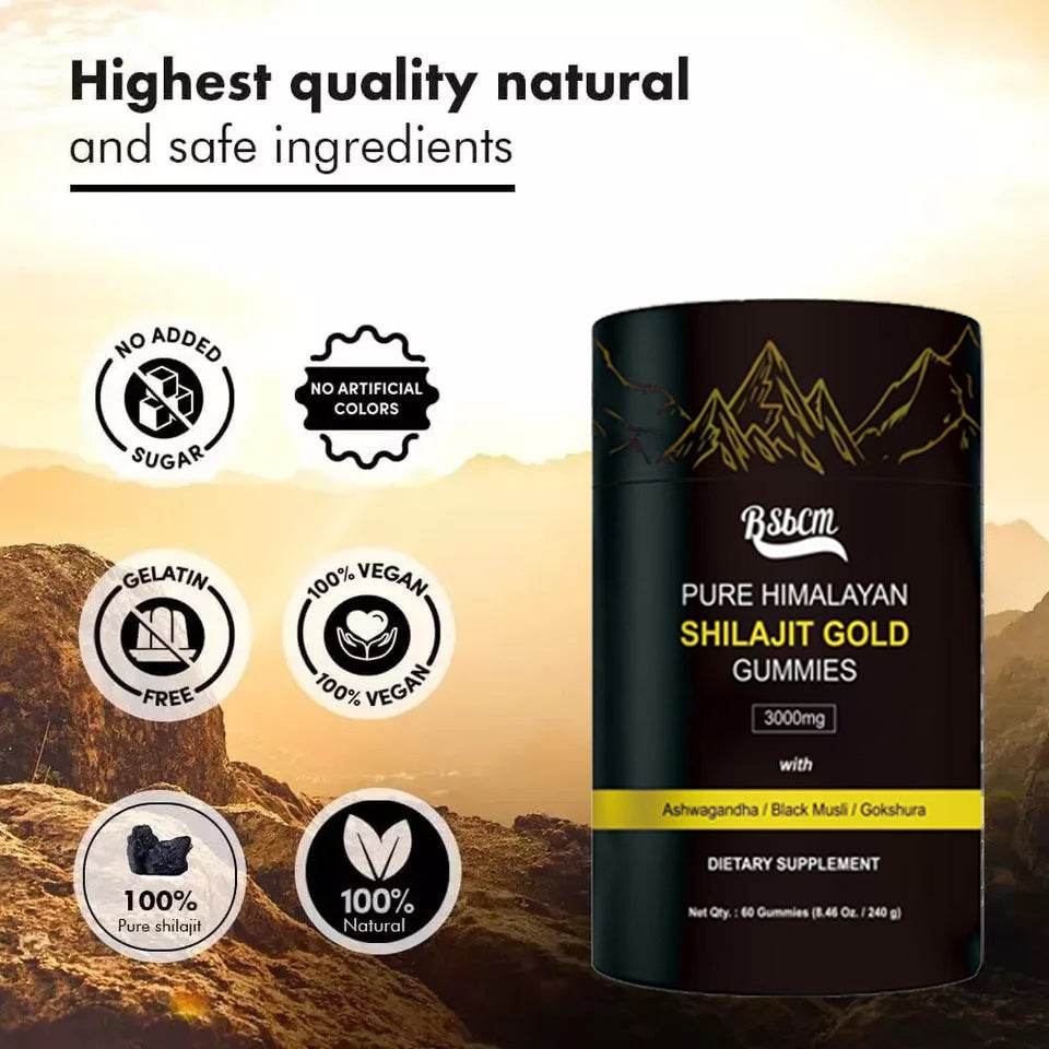 Organic Ashwagandha Gummies For Men, Women No Added Sugar 60 Gummies - Concordia Style Boutique