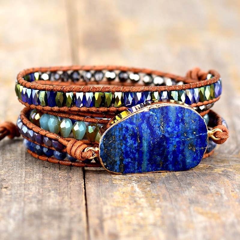 Lapis Lazuli Layered Bracelet - Concordia Style Boutique