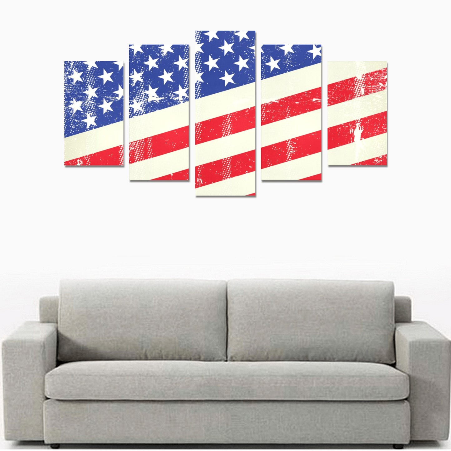 Canvas Wall Art Prints (No Frame) 5-Pieces/Set A -"Americana" - Premium Canvas Wall Art Prints from Concordia Style Boutique - Just $36.50! Shop now at Concordia Style Boutique