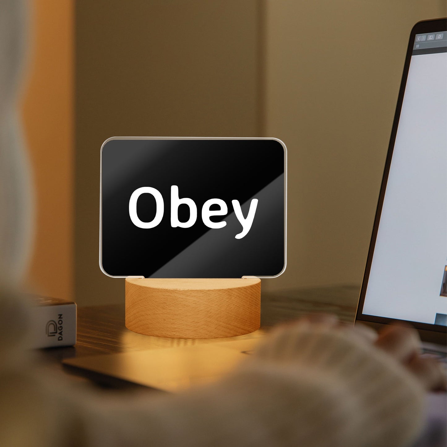 Acrylic Plaque with Stand - "Obey" - Premium Acrylic Plaque from Concordia Style Boutique - Just $12.75! Shop now at Concordia Style Boutique