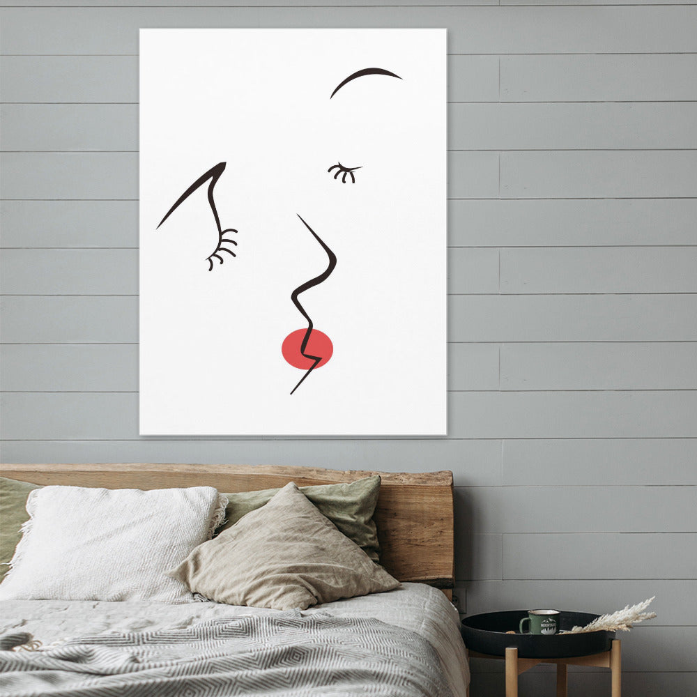Canvas Print Multiple sizes Unframed & Framed (Vertical) -"Pucker Up" - Premium Artwork from Concordia Style Boutique - Just $55.98! Shop now at Concordia Style Boutique