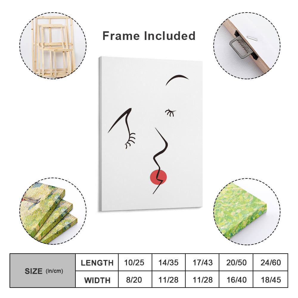 Canvas Print Multiple sizes Unframed & Framed (Vertical) -"Pucker Up" - Premium Artwork from Concordia Style Boutique - Just $55.98! Shop now at Concordia Style Boutique